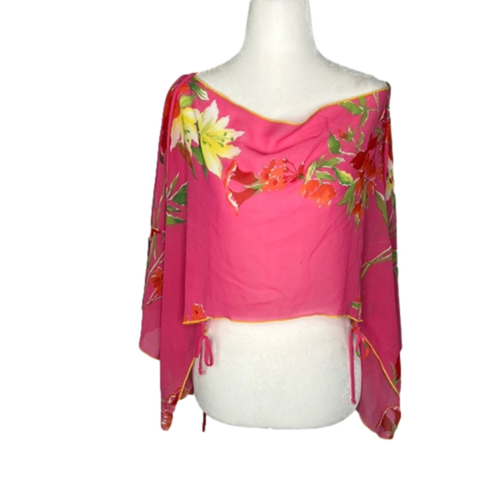 MINIMI pink floral cover up